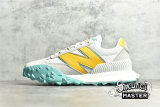 NEW BALANCE RUNNING SHOES WHITE/YELLOW/LIGHT GREY-BLUE XC-72-006