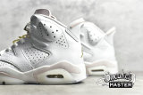 NIKE AIR JORDAN 6 RETRO GOLD HOOPS WHITE/SAIL/METALLIC GOLD/BARELY ROSE DH9696-100