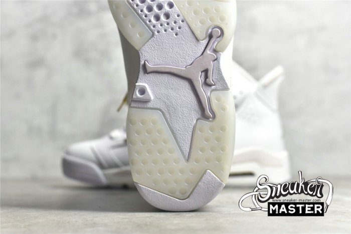 NIKE AIR JORDAN 6 RETRO GOLD HOOPS WHITE/SAIL/METALLIC GOLD/BARELY ROSE DH9696-100