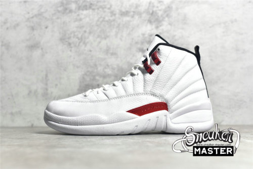 NIKE AIR JORDAN 12 RETRO TWIST WHITE/UNIVERSITY RED/BLACK CT8013-106