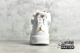 NIKE AIR JORDAN 6 RETRO GOLD HOOPS WHITE/SAIL/METALLIC GOLD/BARELY ROSE DH9696-100