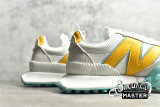 NEW BALANCE RUNNING SHOES WHITE/YELLOW/LIGHT GREY-BLUE XC-72-006