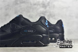NIKE AIR MAX 90 BLACK/LASER BLUE-WOLF GREY DC4116-002