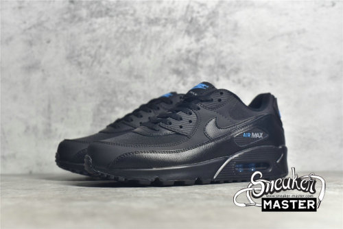 NIKE AIR MAX 90 BLACK/LASER BLUE-WOLF GREY DC4116-002