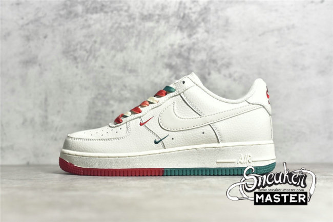 NIKE AIR FORCE 1 LOW 07 SU19 WHITE/GREEN/RED BU6638-180
