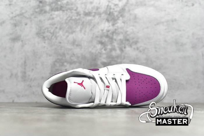 NIKE AIR JORDAN 1 LOW GS WHITE BERRY WHITE/TRUE BERRY-RUSH PINK 554723-161