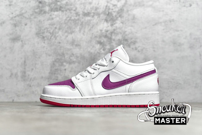 NIKE AIR JORDAN 1 LOW GS WHITE BERRY WHITE/TRUE BERRY-RUSH PINK 554723-161