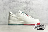 NIKE AIR FORCE 1 LOW 07 SU19 WHITE/GREEN/RED BU6638-180