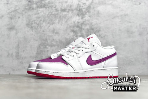 NIKE AIR JORDAN 1 LOW GS WHITE BERRY WHITE/TRUE BERRY-RUSH PINK 554723-161