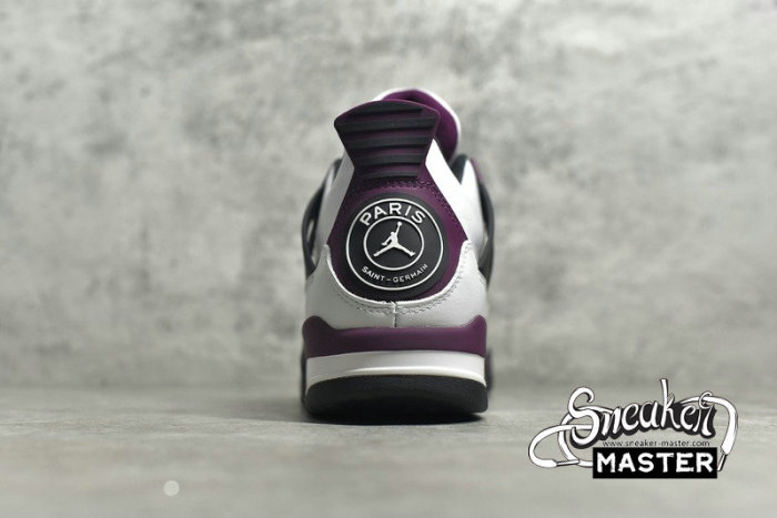NIKE PARIS SAINT-GERMAIN X AIR JORDAN 4 RETRO WHITE/NEUTRAL GREY/BLACK/BORDEAUX CZ5624-100
