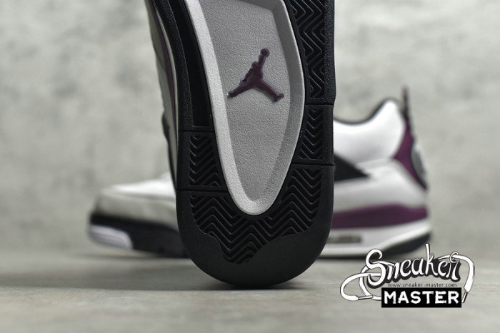NIKE PARIS SAINT-GERMAIN X AIR JORDAN 4 RETRO WHITE/NEUTRAL GREY/BLACK/BORDEAUX CZ5624-100