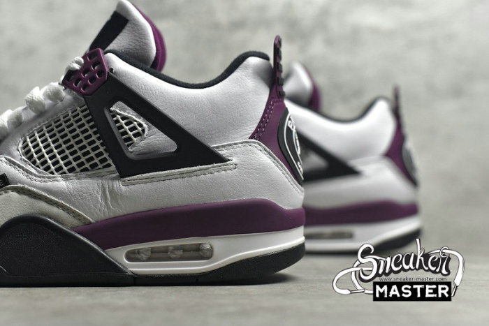 NIKE PARIS SAINT-GERMAIN X AIR JORDAN 4 RETRO WHITE/NEUTRAL GREY/BLACK/BORDEAUX CZ5624-100