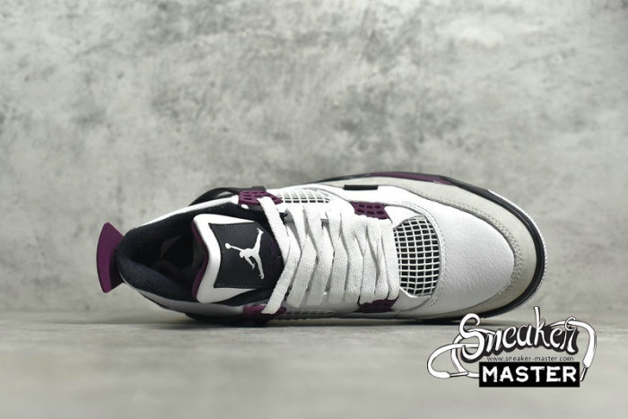 NIKE PARIS SAINT-GERMAIN X AIR JORDAN 4 RETRO WHITE/NEUTRAL GREY/BLACK/BORDEAUX CZ5624-100