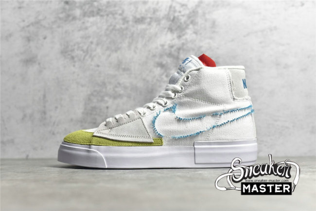 NIKE BLAZER MID SB EDGE HACK PACK SUMMIT WHITE/ORANGE AQUA/SUMMIT WHITE CI3833-101