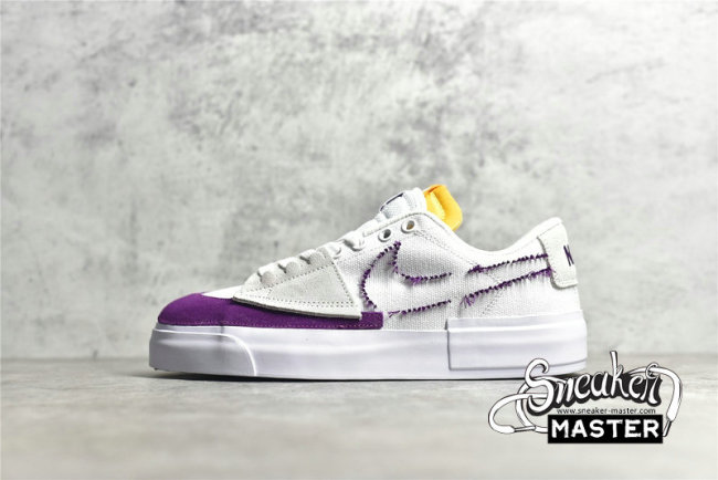 NIKE SB BLAZER LOW EDGE SUMMIT WHITE/PURPLE/YELLOW CI3833-402
