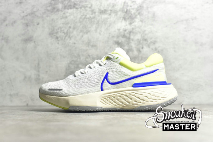 NIKE ZOOMX INVINCIBLE RUN FLYKNIT WHITE/CYBER/GREY FOG/RACER BLUE CT2228-101