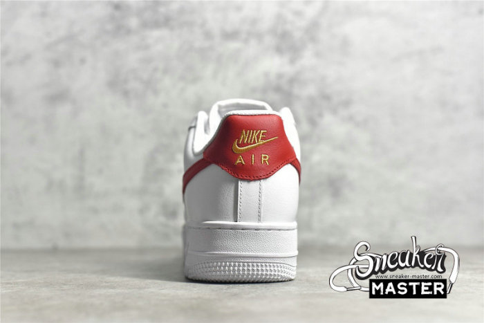 NIKE AIR FORCE 1 LOW 07 ESSENTIAL WHITE/GYM RED/GOLD CZ0270-104