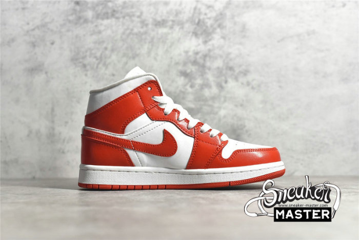 NIKE AIR JORDAN 1 MID SYRACUSE WHITE/WHITE/RED BQ6472-116