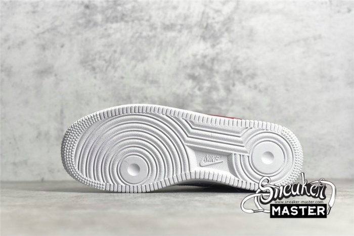 NIKE AIR FORCE 1 LOW 07 ESSENTIAL WHITE/GYM RED/GOLD CZ0270-104