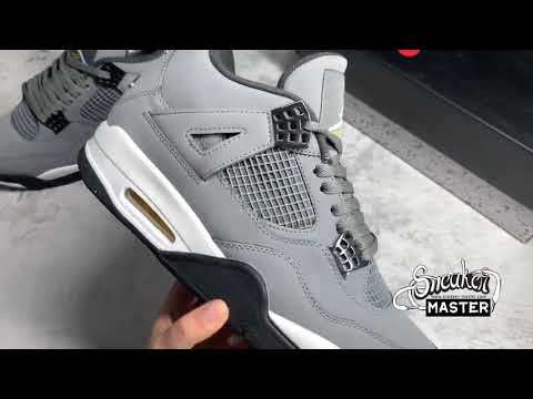 NIKE AIR JORDAN 4 RETRO 2019 COOL GREY/CHROME-DARK/VARSITY MAIZE 308497-007