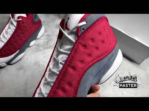 NIKE AIR JORDAN 13 RETRO GYM RED/FLINT GREY-WHITE-BLACK 414571-600