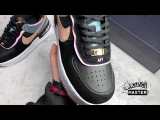 NIKE AIR FORCE 1 SHADOW BLACK/LIGHT ARCTIC PINK-CLAYSTONE RED-METALLIC BRONZE CU5315-001
