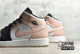 NIKE AIR JORDAN 1 MID GS WHITE/BLACK/CRIMSON TINT 554725-133