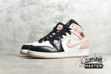 NIKE AIR JORDAN 1 MID GS WHITE/BLACK/CRIMSON TINT 554725-133
