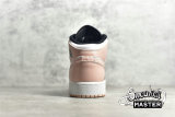 NIKE AIR JORDAN 1 MID GS WHITE/BLACK/CRIMSON TINT 554725-133