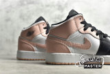 NIKE AIR JORDAN 1 MID GS WHITE/BLACK/CRIMSON TINT 554725-133