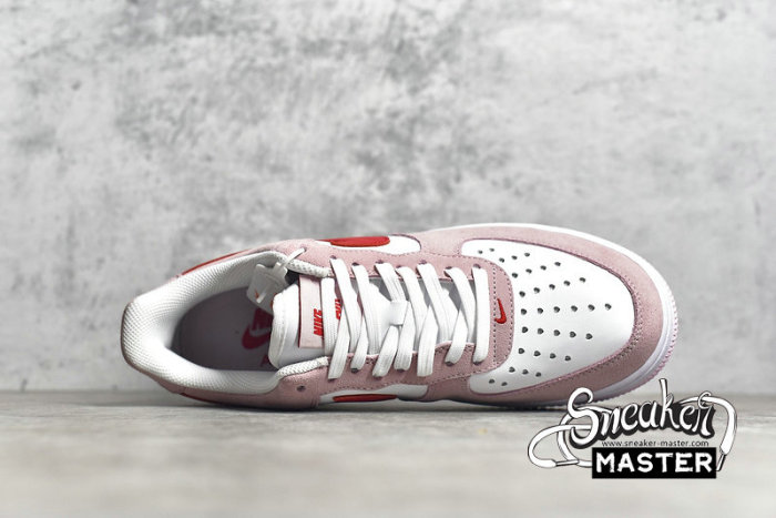 NIKE AIR FORCE 1 LOW 07 QS VALENTINE’S DAY LOVE LETTER TULIP PINK/UNIVERSITY RED/WHITE DD3384-600