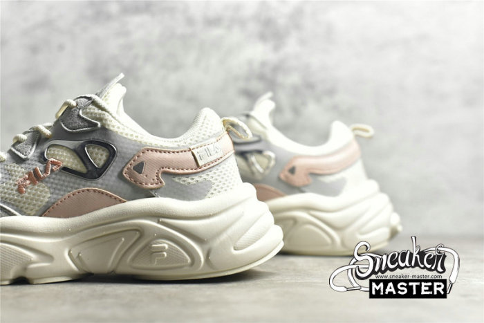 FILA FUSION SHOES BEIGE/LIGHT GREY/PINK T12W031112FSL