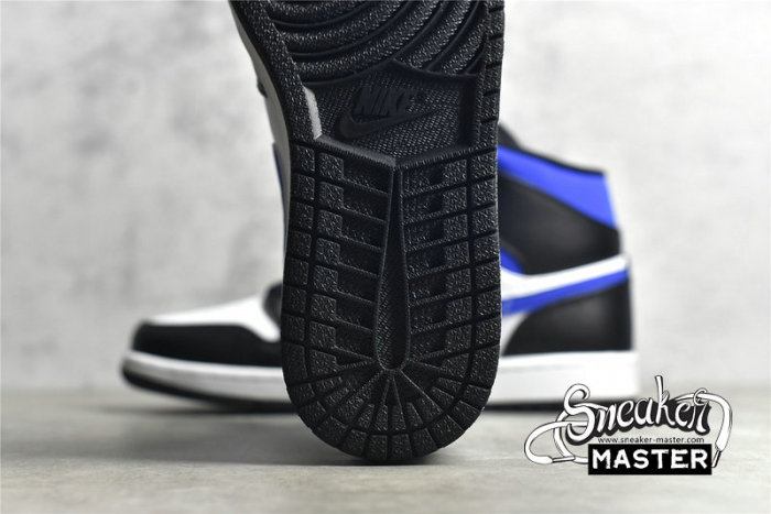 NIKE AIR JORDAN 1 MID WHITE/BLACK/RACER BLUE 554724-140