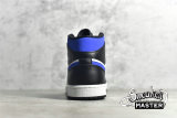NIKE AIR JORDAN 1 MID WHITE/BLACK/RACER BLUE 554724-140