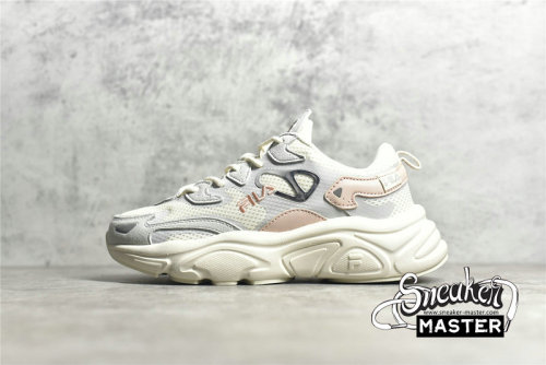FILA FUSION SHOES BEIGE/LIGHT GREY/PINK T12W031112FSL