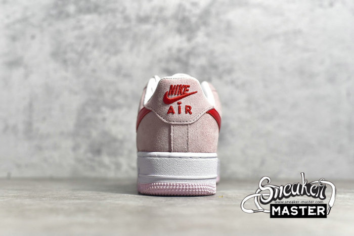 NIKE AIR FORCE 1 LOW 07 QS VALENTINE’S DAY LOVE LETTER TULIP PINK/UNIVERSITY RED/WHITE DD3384-600