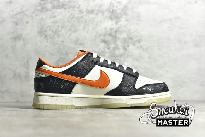NIKE SB DUNK LOW HALLOWEEN SAIL/STARFISH-BLACK DD3357-100