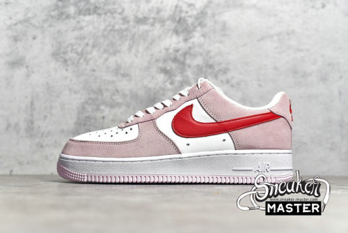 NIKE AIR FORCE 1 LOW 07 QS VALENTINE’S DAY LOVE LETTER TULIP PINK/UNIVERSITY RED/WHITE DD3384-600