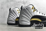 NIKE AIR JORDAN 12 RETRO ROYALTY WHITE/BLACK/METALLIC GOLD CT8013-170