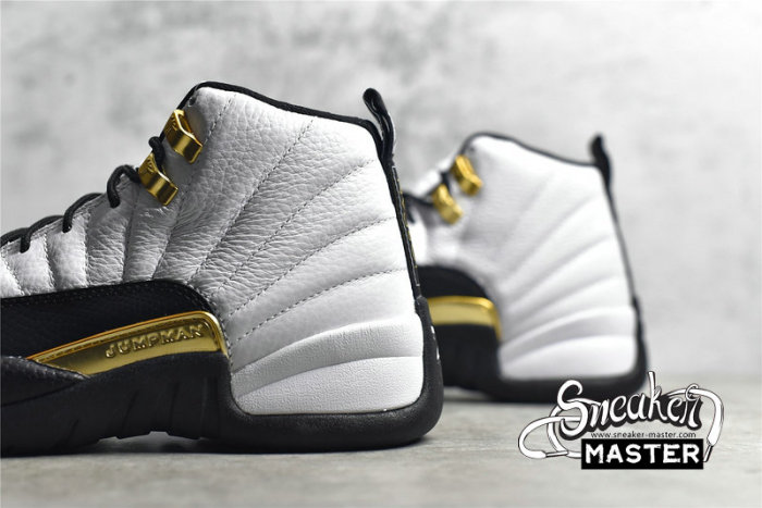 NIKE AIR JORDAN 12 RETRO ROYALTY WHITE/BLACK/METALLIC GOLD CT8013-170