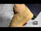 NIKE AIR FORCE 1 HIGH FLAX/WHEAT-GUM LIGHT BROWN-BLACK CJ9178-200
