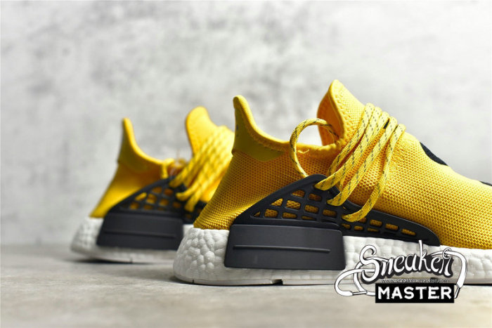 ADIDAS PHARRELL X NMD SHOES HUMAN RACE YELLOW/YELLOW/BLACK BB0619