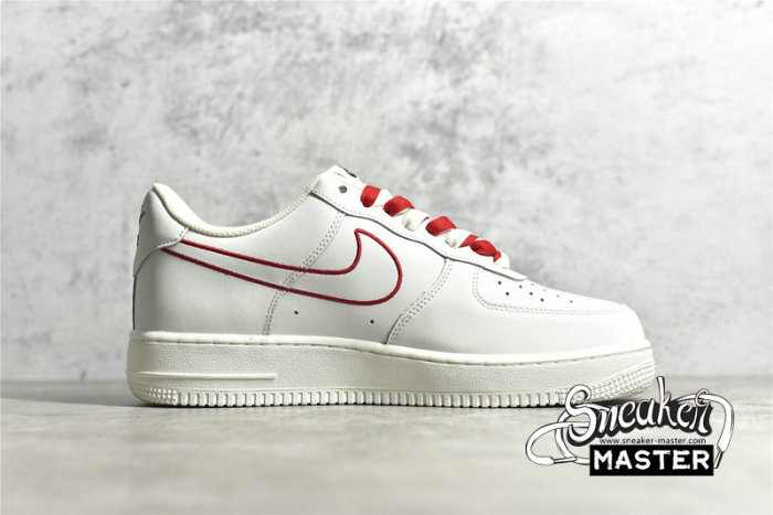 NIKE AIR FORCE 1 LOW 07 OFF WHITE/RED/OFF WHITE CL6326-108
