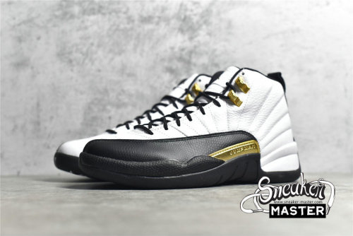 NIKE AIR JORDAN 12 RETRO ROYALTY WHITE/BLACK/METALLIC GOLD CT8013-170