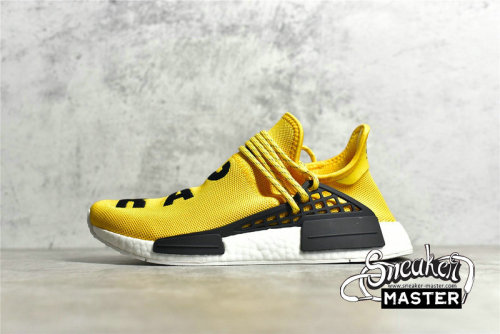 ADIDAS PHARRELL X NMD SHOES HUMAN RACE YELLOW/YELLOW/BLACK BB0619