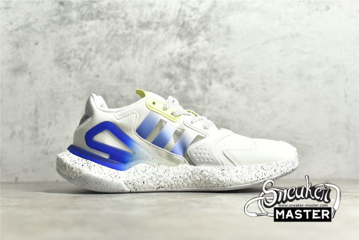 ADIDAS DAY JOGGER SHOES CLOUD WHITE/POLAR BLUE/SKY TINT/ACID MINT GW4912