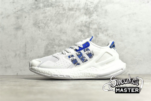 ADIDAS DAY JOGGER SHOES CLOUD WHITE/CLOUD WHITE/BLUE FW5897