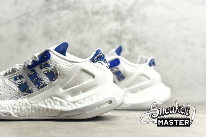 ADIDAS DAY JOGGER SHOES CLOUD WHITE/CLOUD WHITE/BLUE FW5897
