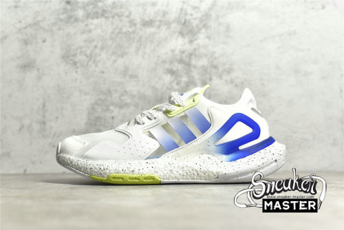 ADIDAS DAY JOGGER SHOES CLOUD WHITE/POLAR BLUE/SKY TINT/ACID MINT GW4912