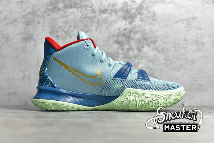 NIKE KYRIE 7 PREHEAT SPECIAL FX BLEACHED AQUA/METALLIC GOLD/GREEN ABYSS DC0588-400